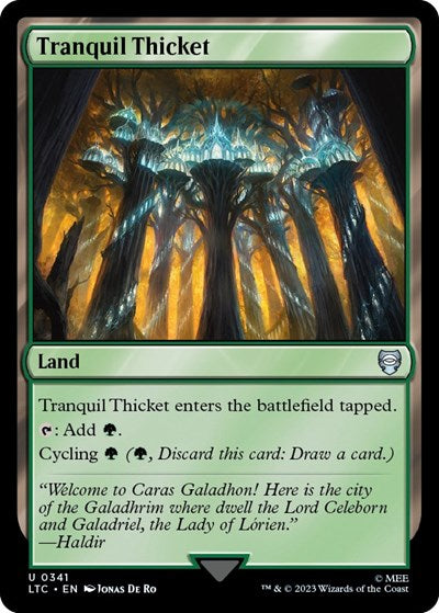 Tranquil Thicket (Commander: The Lord of the Rings: Tales of Middle-earth) Near Mint