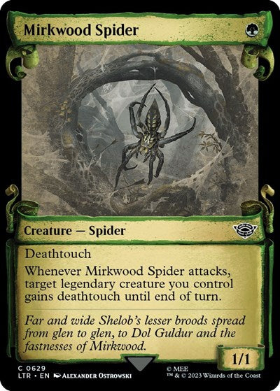 Mirkwood Spider (Showcase Scrolls) (Universes Beyond: The Lord of the Rings: Tales of Middle-earth) Light Play Foil