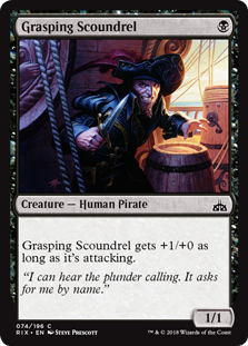 Grasping Scoundrel (Rivals of Ixalan) Near Mint Foil