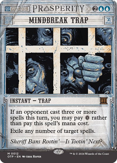 Mindbreak Trap (Outlaws of Thunder Junction: Breaking News) Near Mint Foil