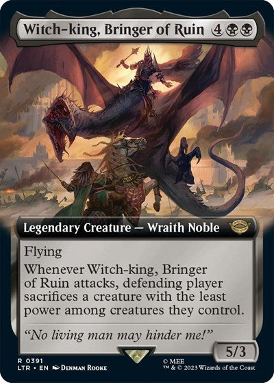 Witch-king, Bringer of Ruin (Extended Art) (Universes Beyond: The Lord of the Rings: Tales of Middle-earth) Light Play