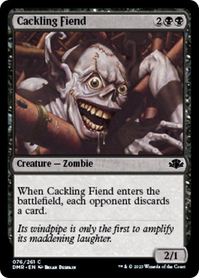 Cackling Fiend (Dominaria Remastered) Light Play