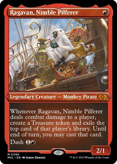 Ragavan, Nimble Pilferer (Foil Etched) (March of the Machine: Multiverse Legends) Near Mint Foil