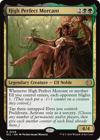 High Perfect Morcant (Lorwyn Eclipsed) Light Play Foil