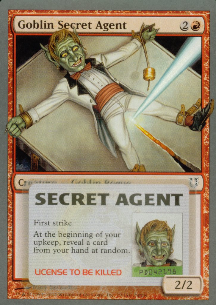 Goblin Secret Agent (Unhinged) Near Mint Foil