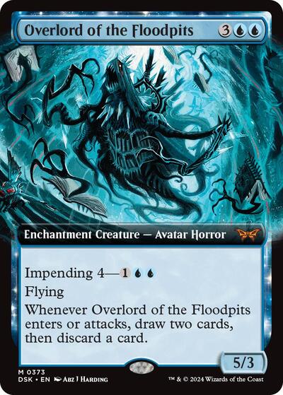 Overlord of the Floodpits (Extended Art) (Duskmourn: House of Horror) Near Mint