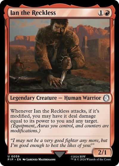 Ian the Reckless (Universes Beyond: Fallout) Light Play Foil