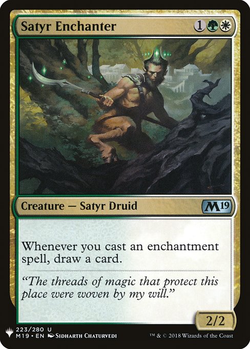 Satyr Enchanter (Mystery Booster) Light Play