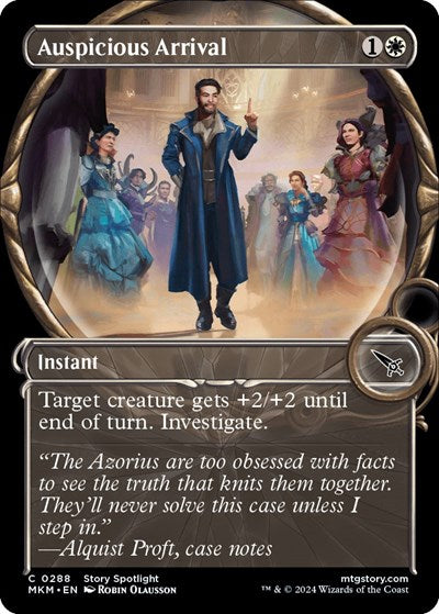 Auspicious Arrival (Showcase) (Murders at Karlov Manor) Light Play Foil