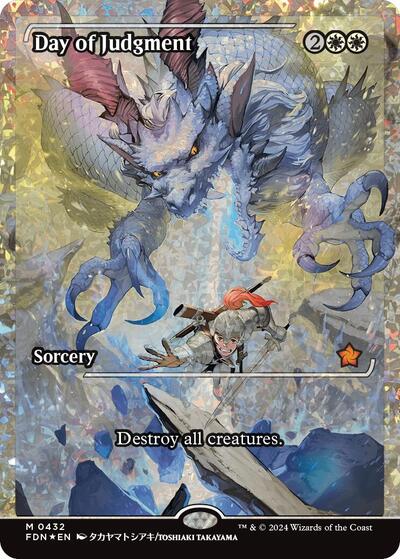 Day of Judgment (Showcase) (Fracture Foil) (Foundations) Near Mint Foil Japanese