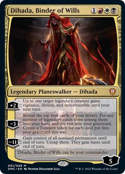 Dihada, Binder of Wills (Commander: Dominaria United) Light Play Foil