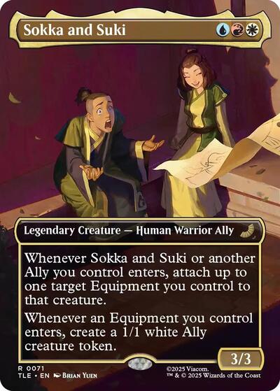 Sokka and Suki (Borderless) (Avatar: The Last Airbender: Eternal-Legal) Near Mint Foil
