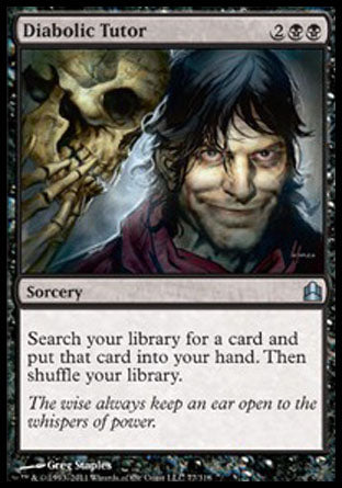 Diabolic Tutor (Commander) Light Play