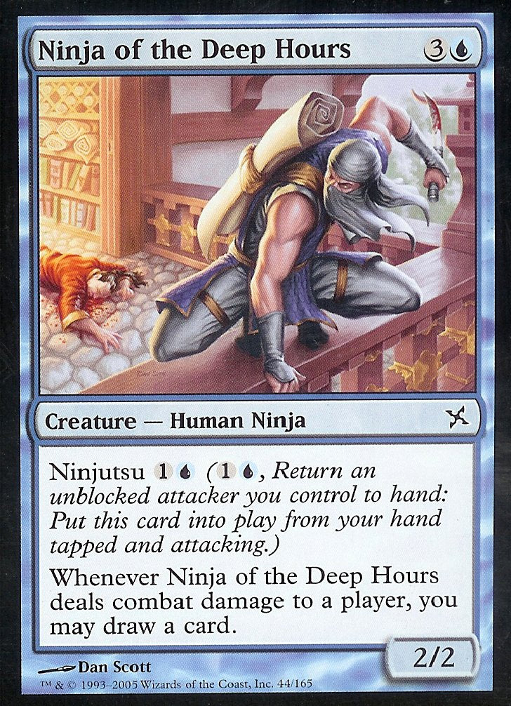Ninja of the Deep Hours (Betrayers of Kamigawa) Light Play