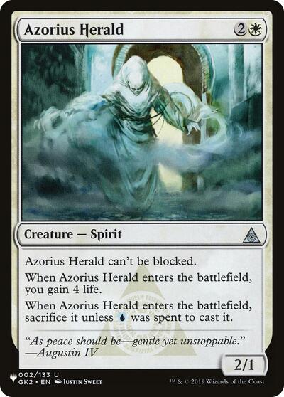Azorius Herald (The List) Light Play