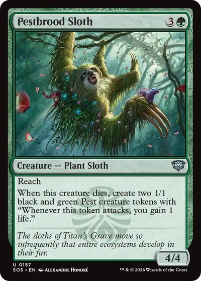 Pestbrood Sloth (Secrets of Strixhaven) Near Mint