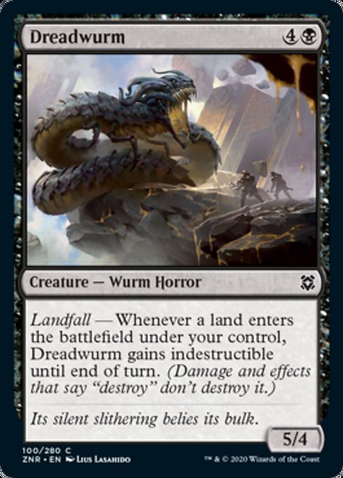 Dreadwurm (Zendikar Rising) Light Play Foil