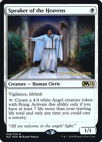 Speaker of the Heavens (Promos: Prerelease Cards) Light Play Foil