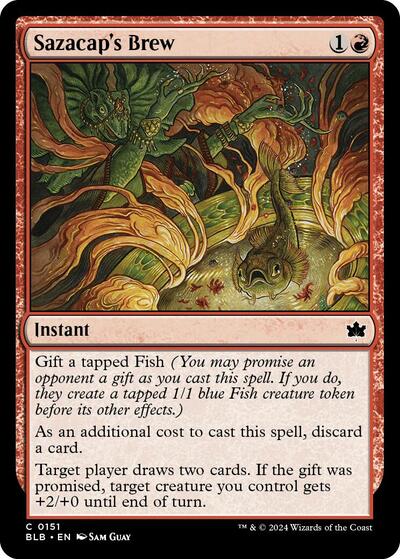 Sazacap's Brew (Bloomburrow) Near Mint Foil