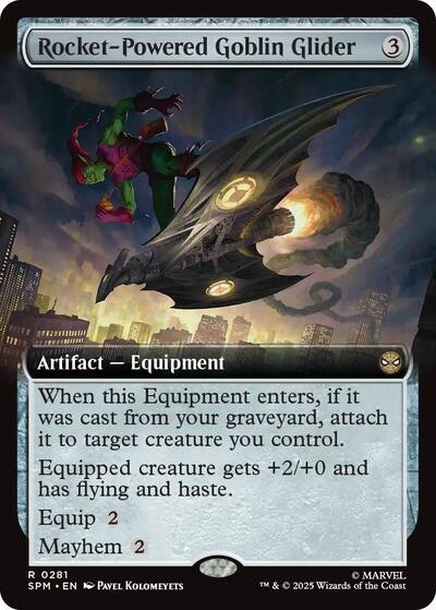 Rocket-Powered Goblin Glider (Extended Art) (Marvel's Spider-Man) Near Mint Foil