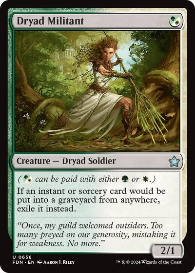 Dryad Militant (Foundations) Medium Play