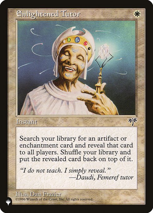 Enlightened Tutor (The List) Light Play