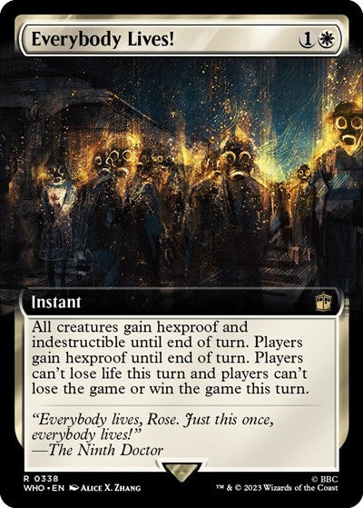 Everybody Lives! (Extended Art) (Universes Beyond: Doctor Who) Near Mint Foil