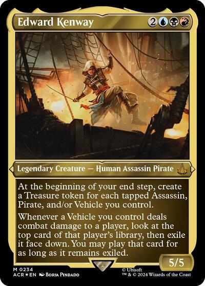 Edward Kenway (Foil Etched) (Universes Beyond: Assassin's Creed) Medium Play Foil