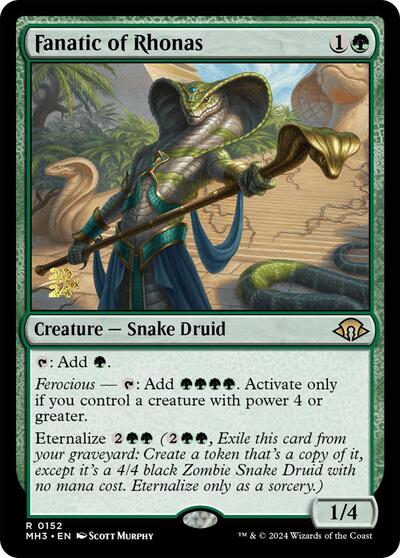 Fanatic of Rhonas (Promos: Prerelease Cards) Light Play Foil