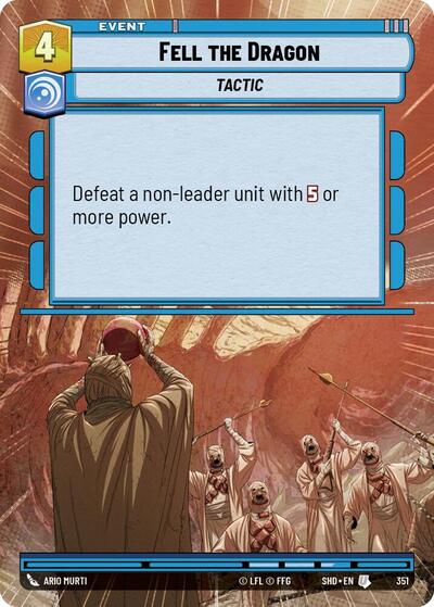 Fell the Dragon (Hyperspace) (Shadows of the Galaxy) Near Mint Foil