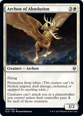 Archon of Absolution (Throne of Eldraine) Light Play Foil