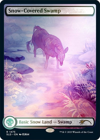 Snow-Covered Swamp (1475) (Rainbow Foil) (Secret Lair) Light Play Foil