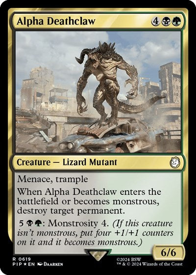 Alpha Deathclaw (Surge Foil) (Universes Beyond: Fallout) Near Mint Foil