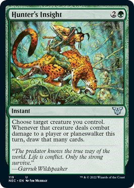 Hunter's Insight (Commander: Kamigawa: Neon Dynasty) Medium Play