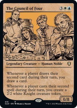 The Council of Four (Showcase) (Commander Legends: Battle for Baldur's Gate) Light Play Foil