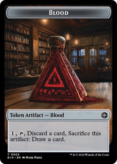 Blood / Plot Double-Sided Token (Outlaws of Thunder Junction: The Big Score) Near Mint