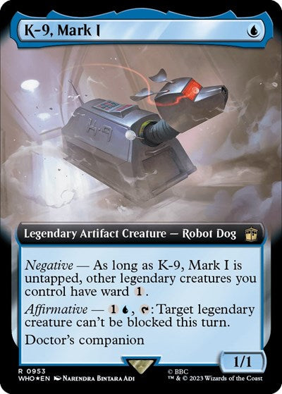 K-9, Mark I (Extended Art) (Surge Foil) (Universes Beyond: Doctor Who) Near Mint Foil