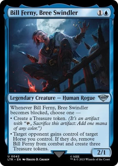 Bill Ferny, Bree Swindler (Universes Beyond: The Lord of the Rings: Tales of Middle-earth) Medium Play Foil