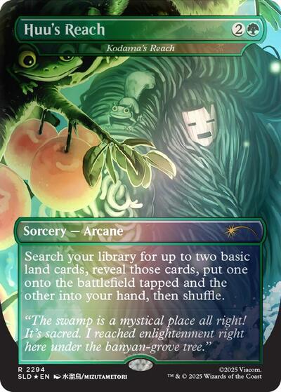 Huu's Reach - Kodama's Reach (Rainbow Foil) (Secret Lair) Near Mint Foil