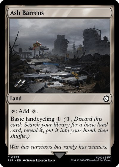 Ash Barrens (Universes Beyond: Fallout) Medium Play