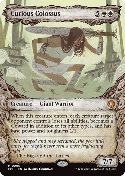 Curious Colossus (Showcase) (Lorwyn Eclipsed) Light Play Foil