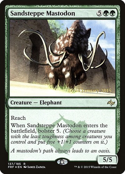 Sandsteppe Mastodon (Promos: Prerelease Cards) Light Play Foil