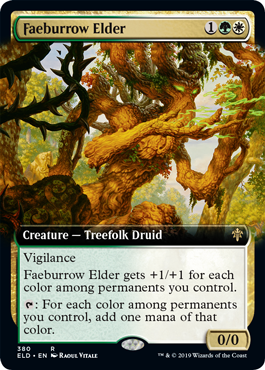 Faeburrow Elder (Extended Art) (Throne of Eldraine) Near Mint