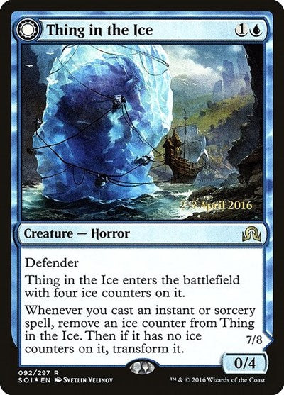 Thing in the Ice (Promos: Prerelease Cards) Light Play Foil