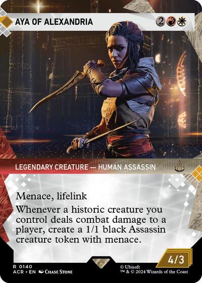 Aya of Alexandria (Showcase) (Universes Beyond: Assassin's Creed) Near Mint Foil