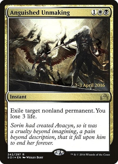 Anguished Unmaking (Promos: Prerelease Cards) Light Play Foil