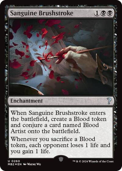Sanguine Brushstroke (Mystery Booster 2) Near Mint Foil