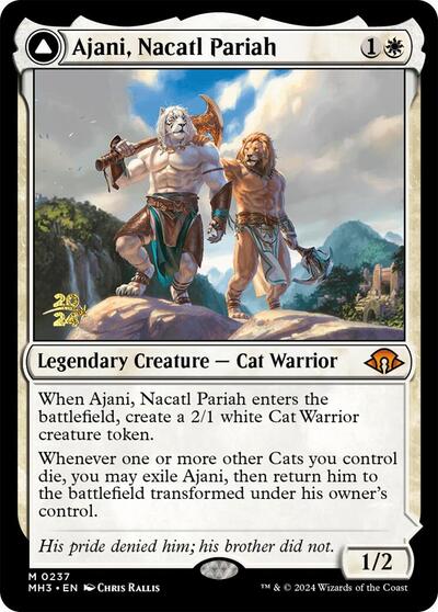 Ajani, Nacatl Pariah (Promos: Prerelease Cards) Light Play Foil