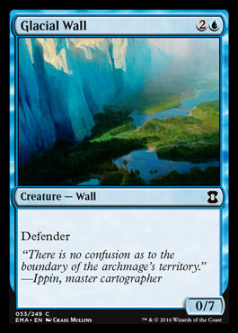 Glacial Wall (Eternal Masters) Medium Play Foil
