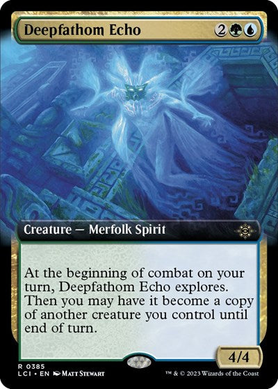Deepfathom Echo (Extended Art) (The Lost Caverns of Ixalan) Light Play